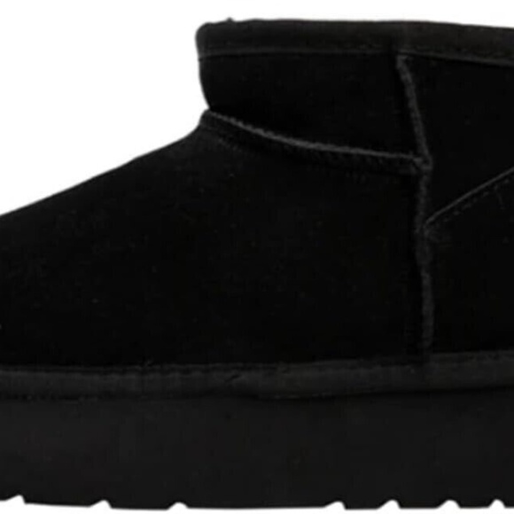 New Lamo Water Resistant Suede Platform Boots Ellie Ankle Bootie Black Cozy - Picture 5 of 10